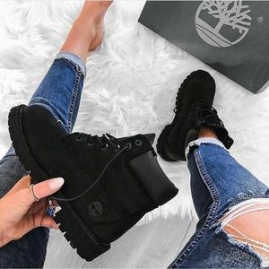 Black Timberland Boots